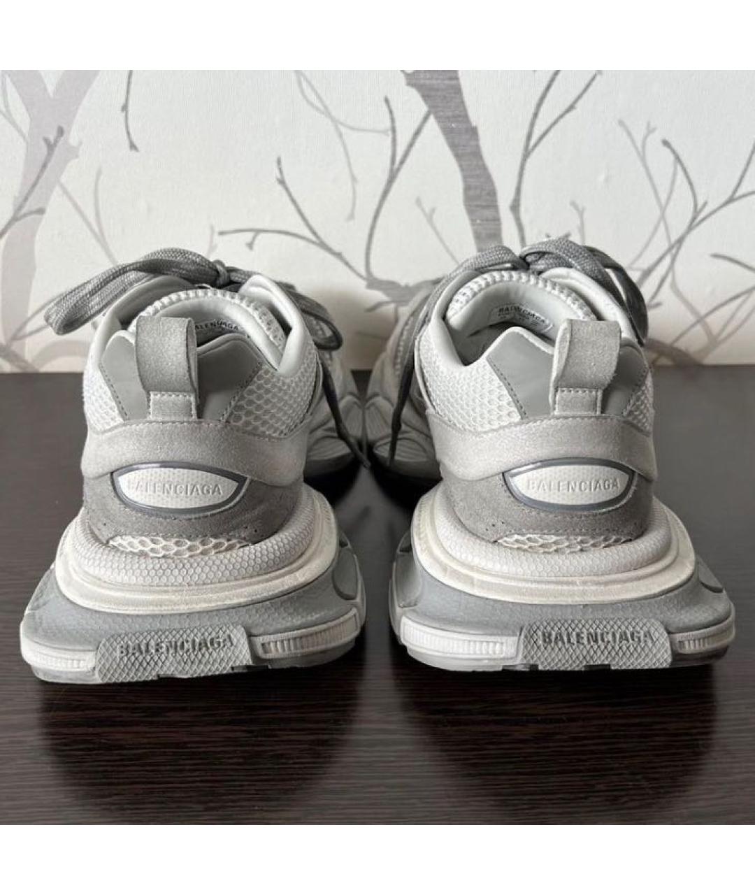 BALENCIAGA Серые низкие кроссовки / кеды, фото 4
