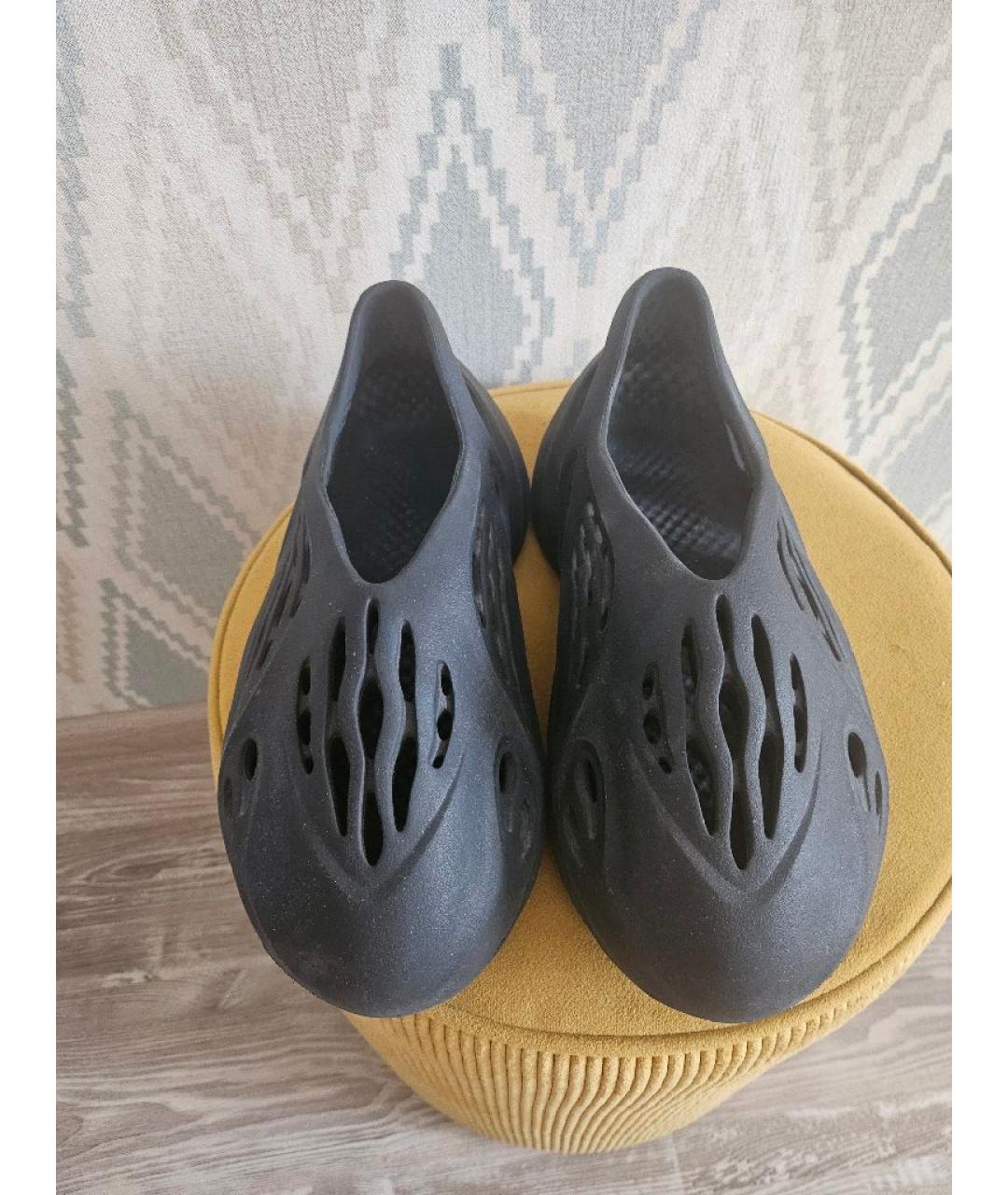 ADIDAS YEEZY Черные шлепанцы, фото 2
