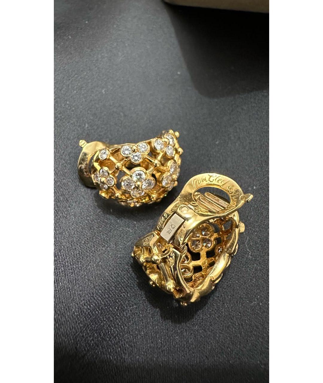 VAN CLEEF & ARPELS Золотые серьги из желтого золота, фото 7