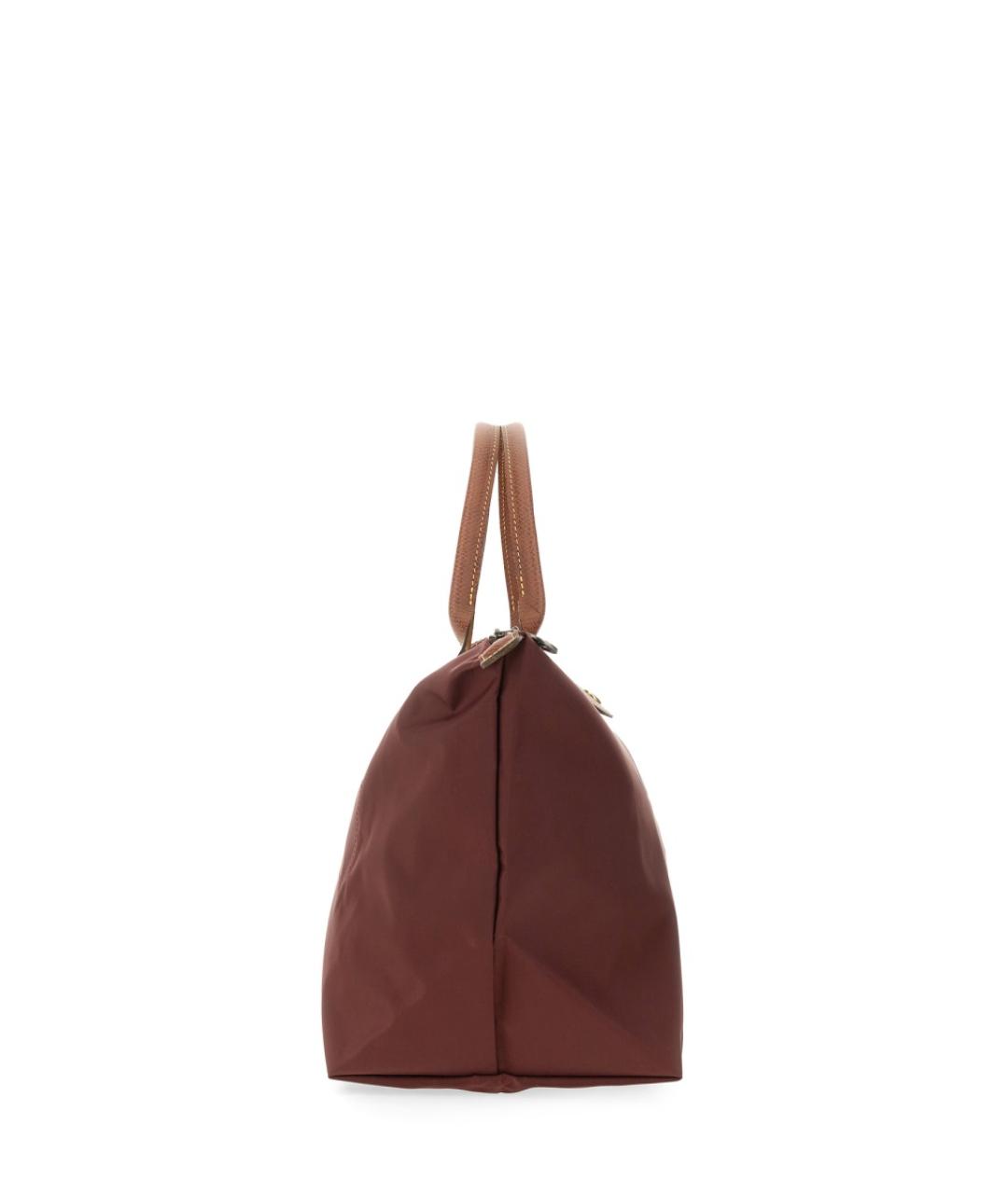 LONGCHAMP Бордовая синтетическая сумка через плечо, фото 3