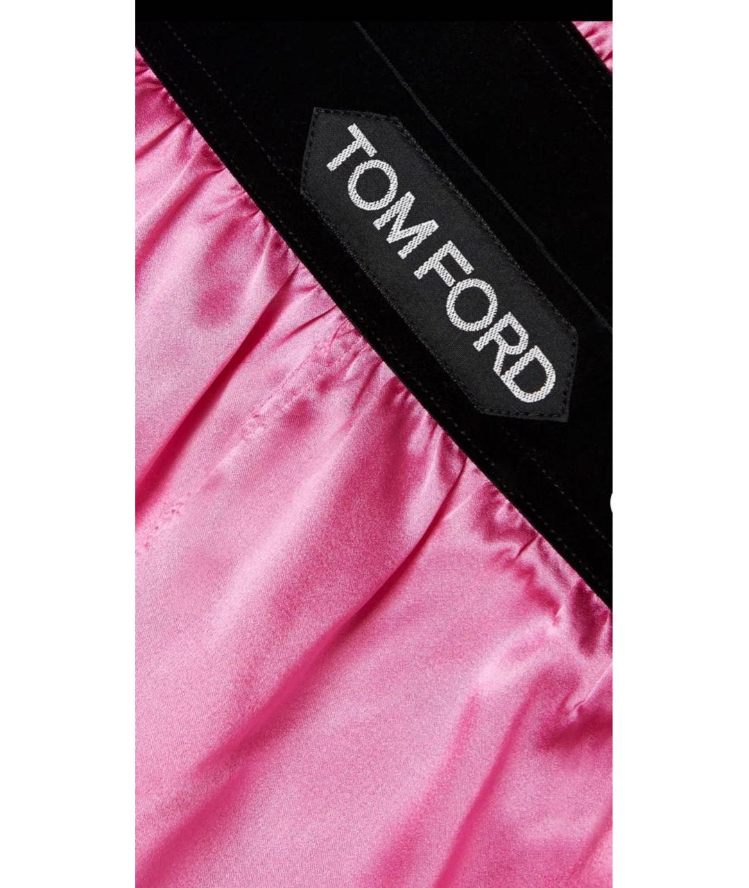 TOM FORD Розовые шелковые шорты, фото 3