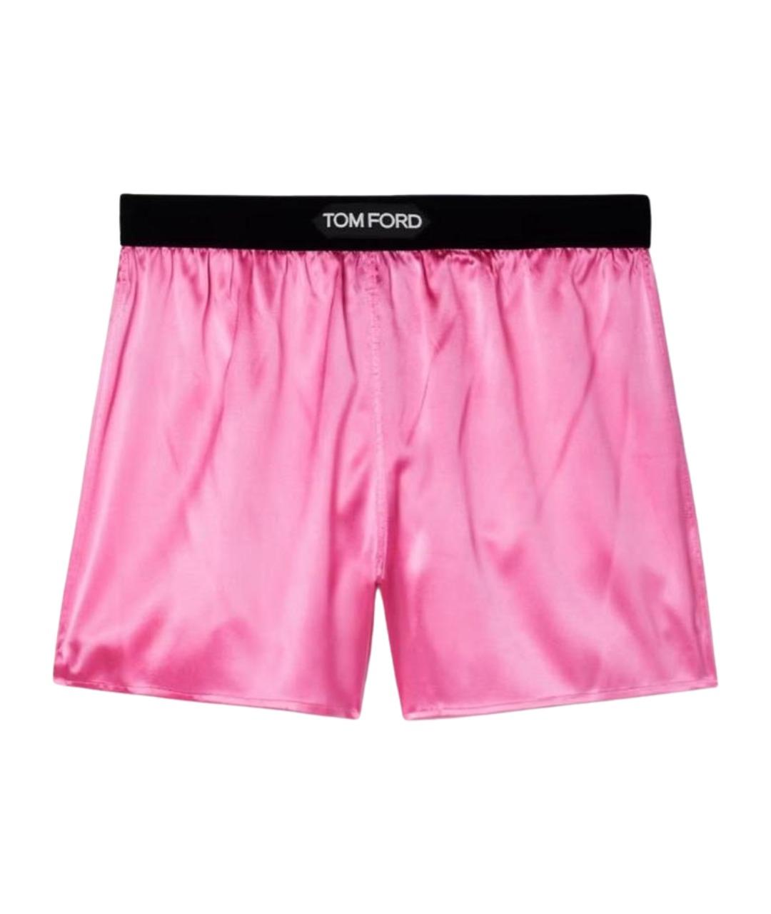 TOM FORD Розовые шелковые шорты, фото 1