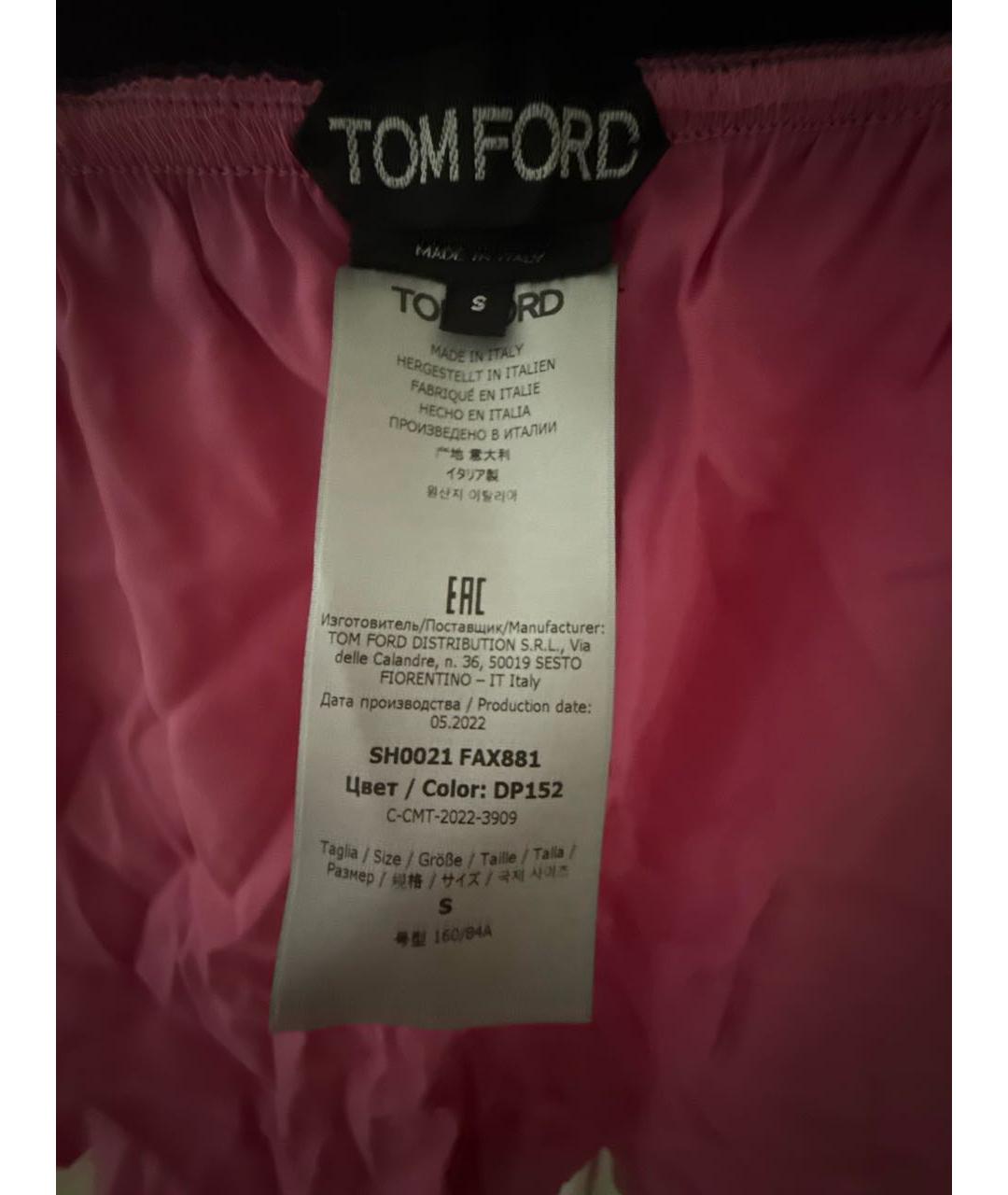 TOM FORD Розовые шелковые шорты, фото 2