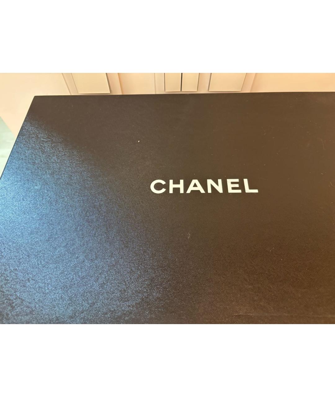 CHANEL Черные кожаные сапоги, фото 6