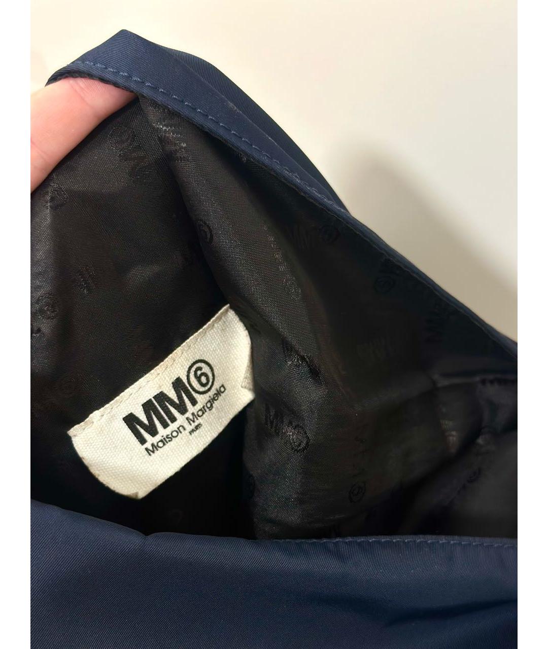 MM6 MAISON MARGIELA Темно-синяя сумка тоут, фото 5