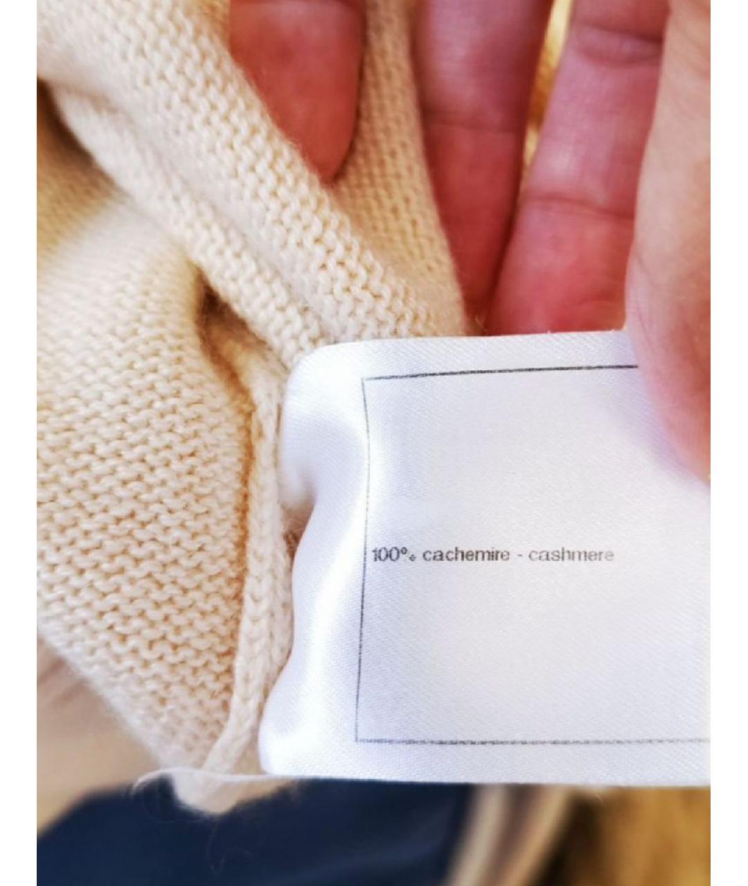 CHANEL Бежевое кашемировое повседневное платье, фото 4