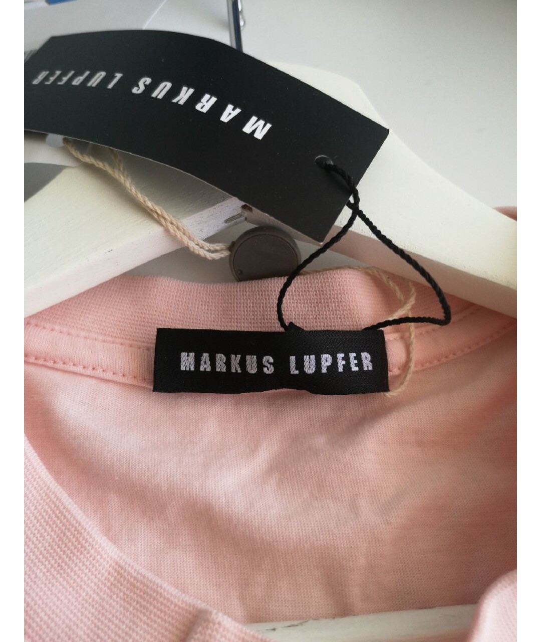 MARKUS LUPFER Розовая хлопковая футболка, фото 5