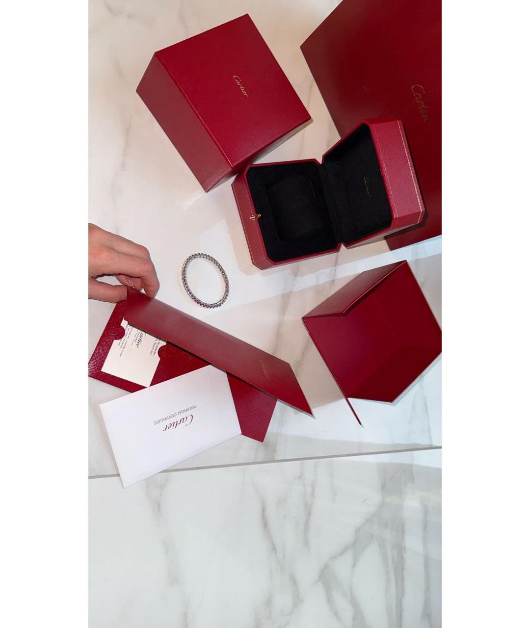 CARTIER Серебрянный браслет из белого золота, фото 4