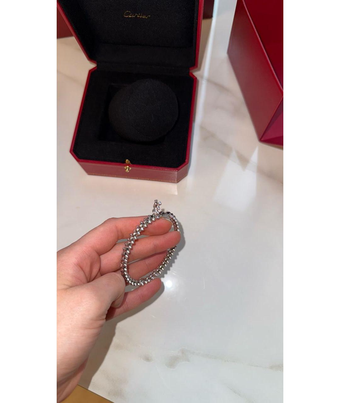 CARTIER Серебрянный браслет из белого золота, фото 2