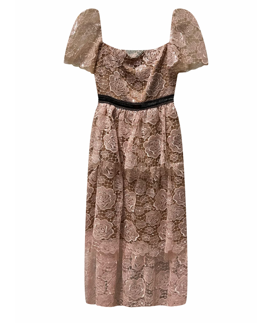 SELF-PORTRAIT Розовое полиэстеровое вечернее платье, фото 1