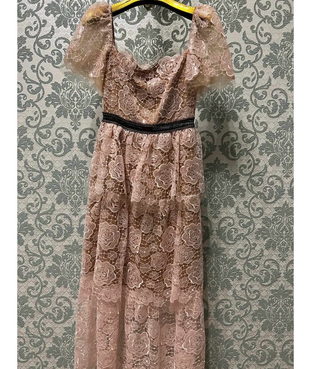 SELF-PORTRAIT Розовое полиэстеровое вечернее платье, фото 4