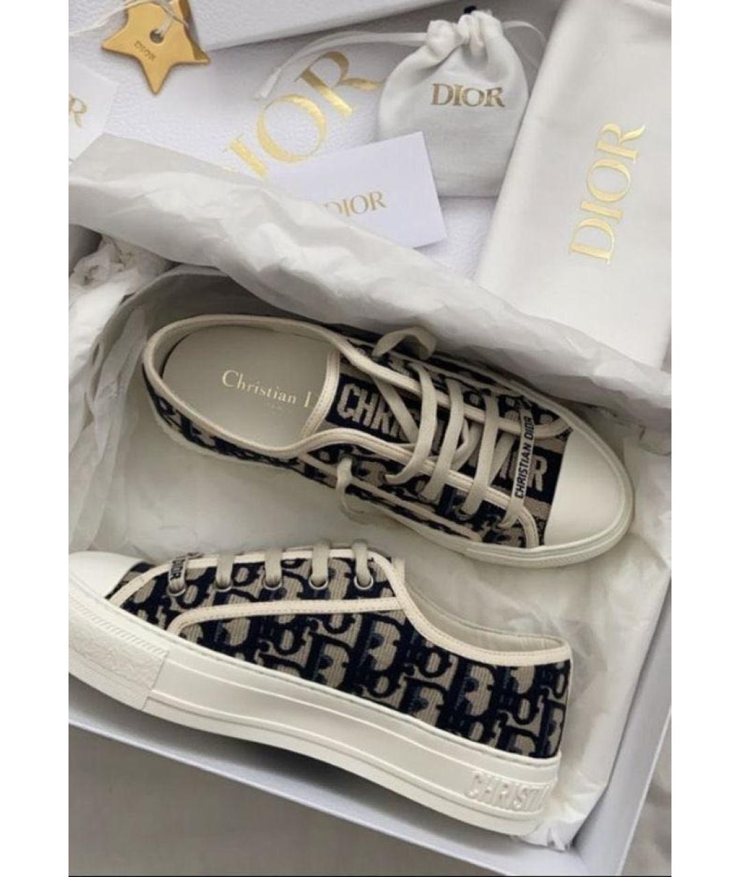 CHRISTIAN DIOR Серые кеды, фото 4