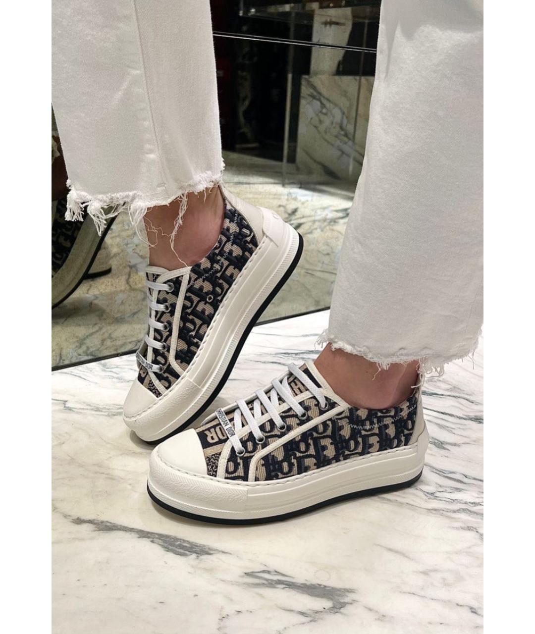 CHRISTIAN DIOR Серые кеды, фото 3