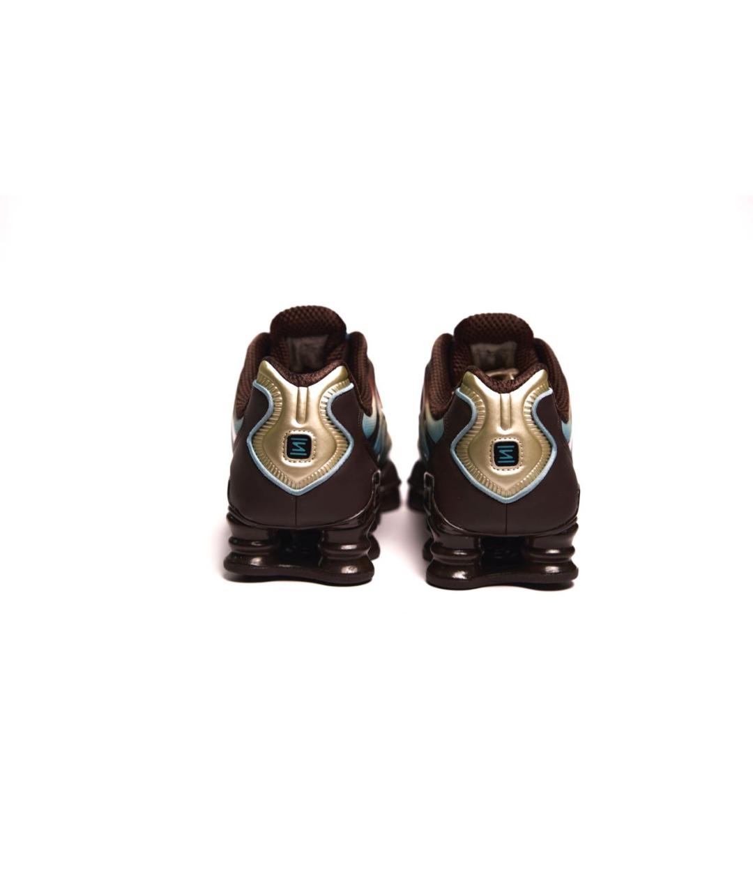 NIKE Коричневые текстильные низкие кроссовки / кеды, фото 4