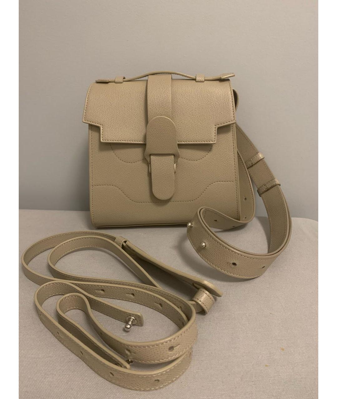 SENREVE Бежевая кожаная сумка через плечо, фото 5