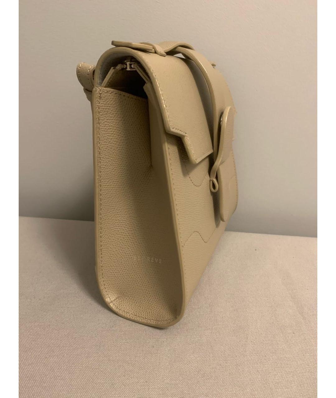 SENREVE Бежевая кожаная сумка через плечо, фото 2