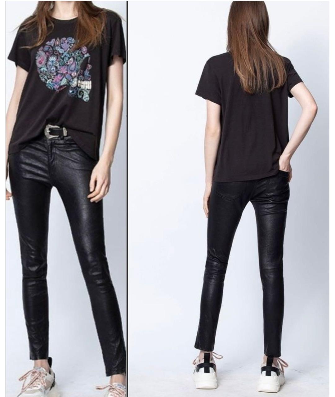 ZADIG & VOLTAIRE Антрацитовая хлопковая футболка, фото 2