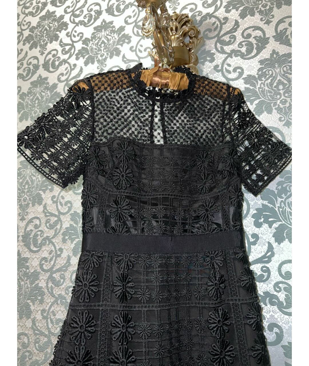 SELF-PORTRAIT Черное полиэстеровое вечернее платье, фото 2