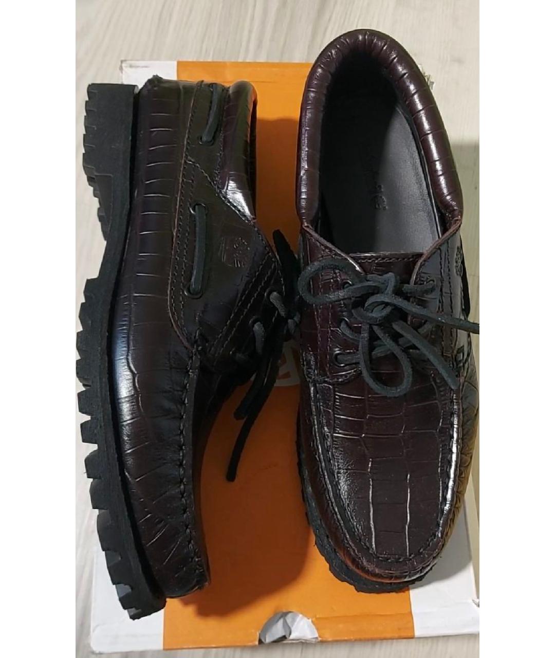 TIMBERLAND Коричневые кожаные ботинки, фото 4