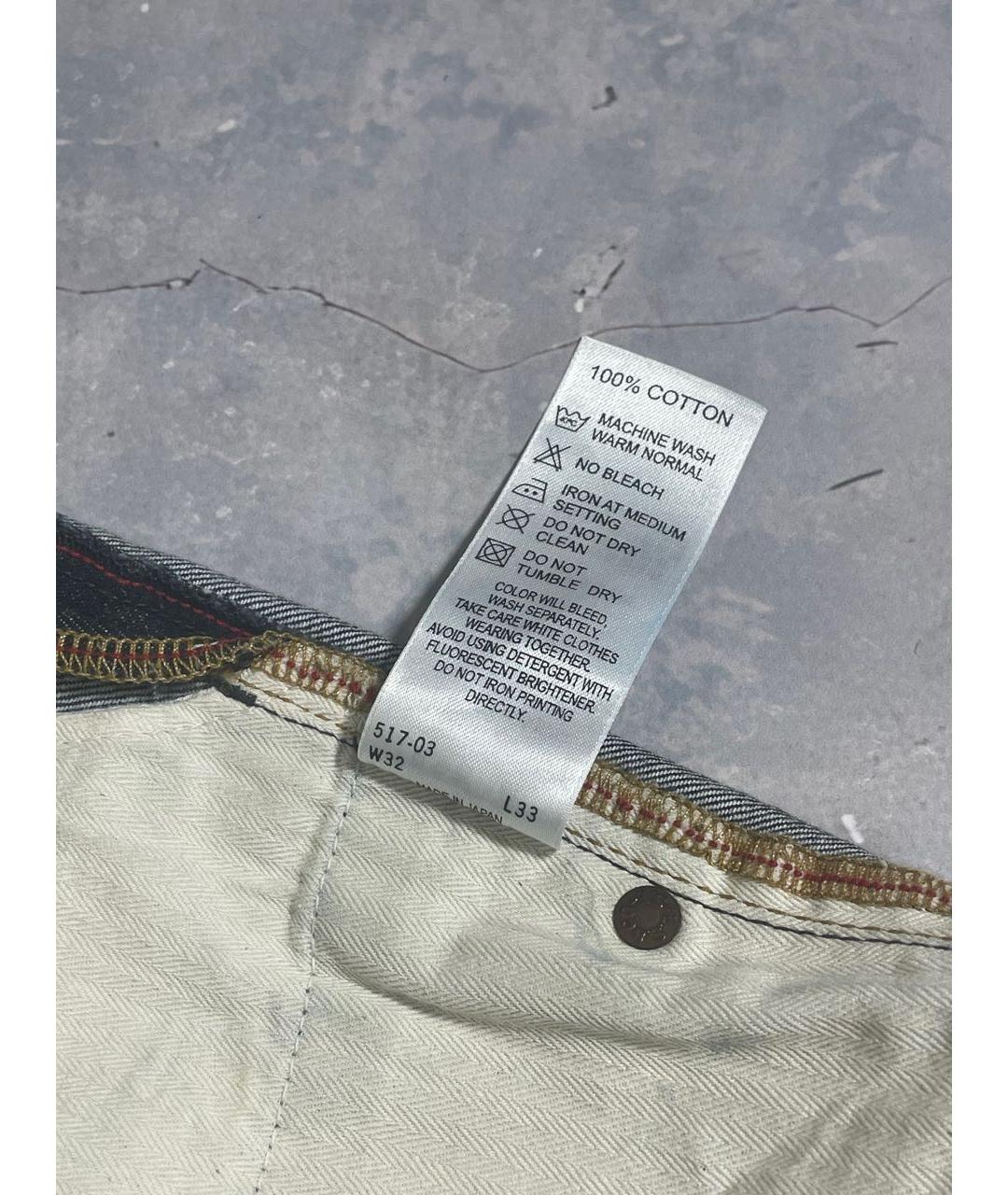 LEVI'S Темно-синие хлопковые джинсы, фото 8
