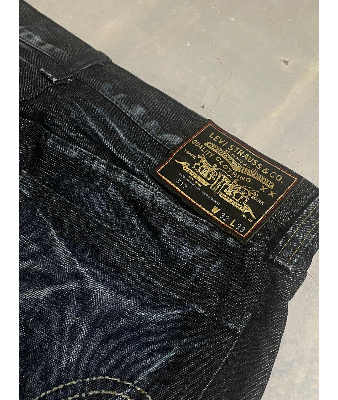 LEVI'S Темно-синие хлопковые джинсы, фото 4