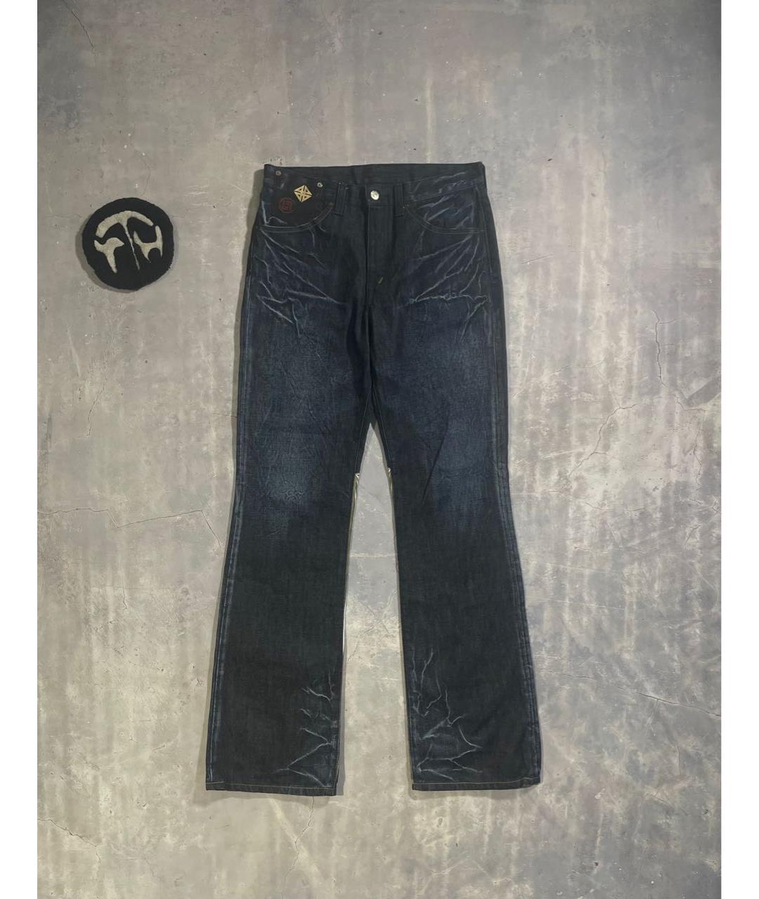 LEVI'S Темно-синие хлопковые джинсы, фото 2