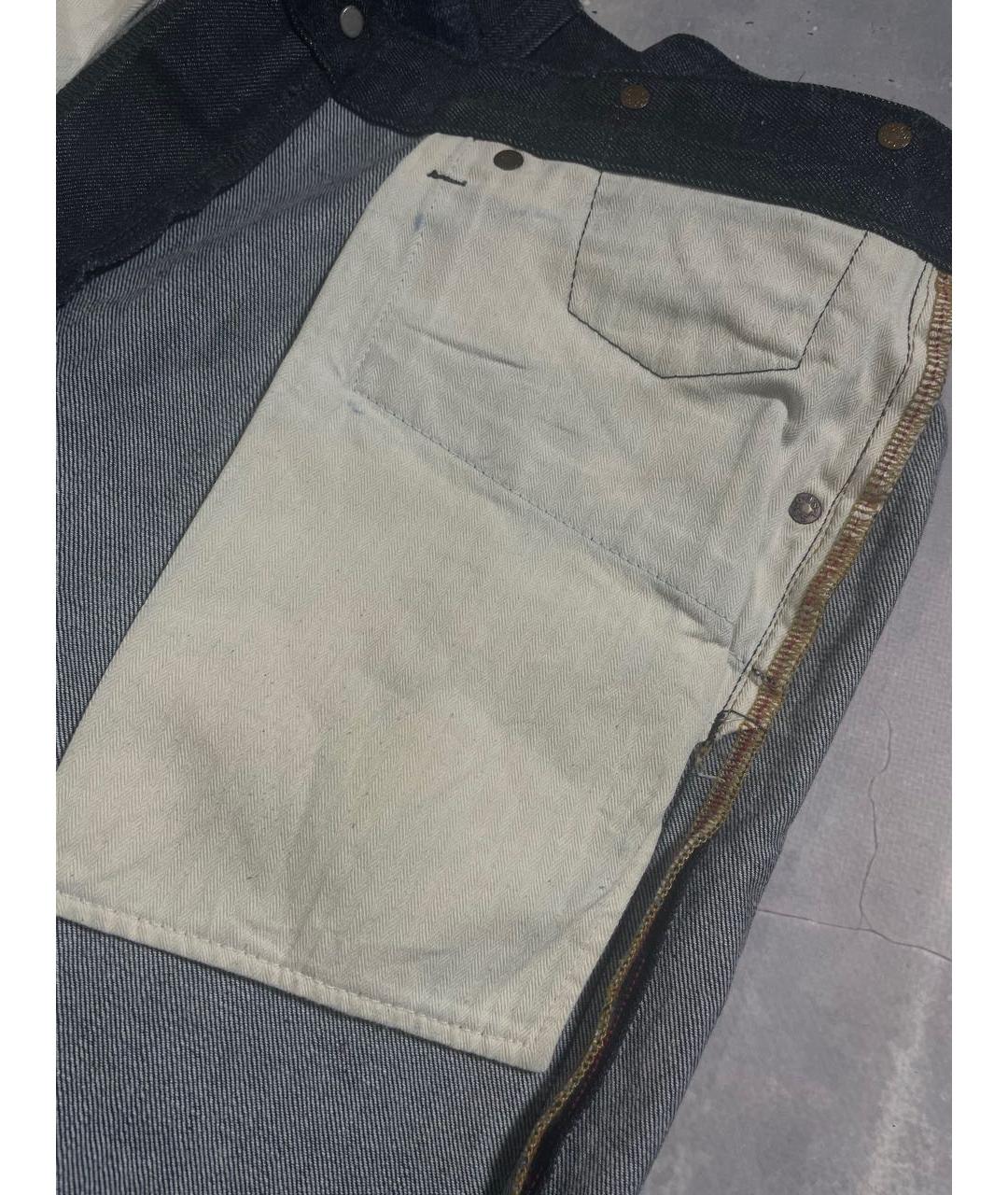LEVI'S Темно-синие хлопковые джинсы, фото 5