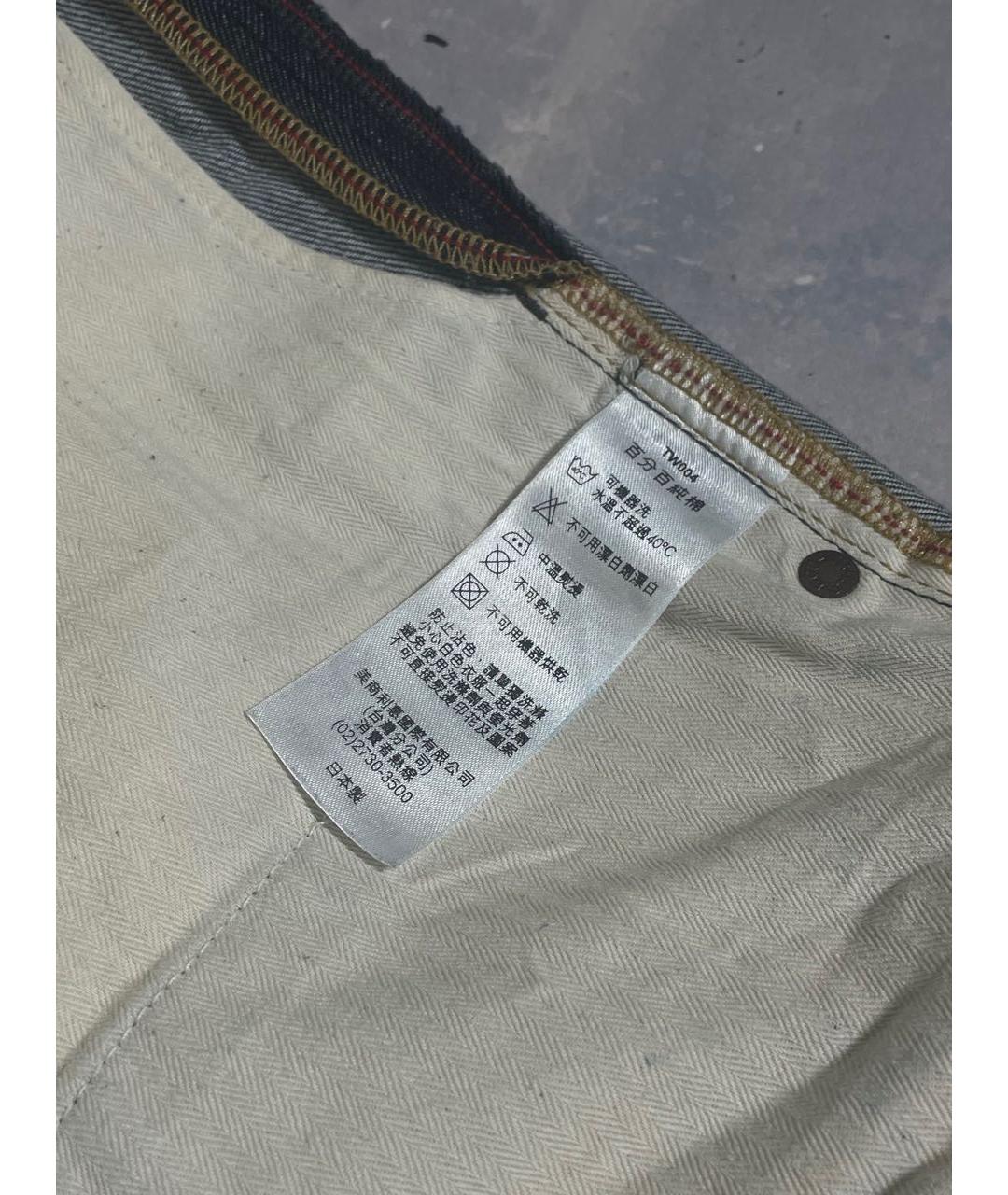 LEVI'S Темно-синие хлопковые джинсы, фото 7