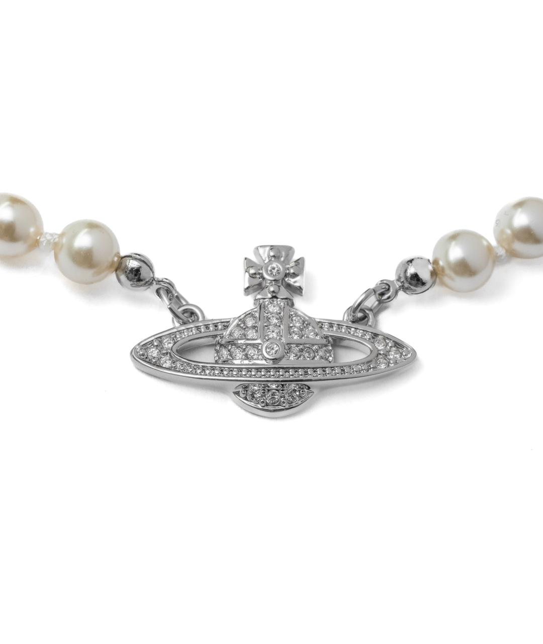 VIVIENNE WESTWOOD Серебряное с серебряным покрытием колье, фото 2