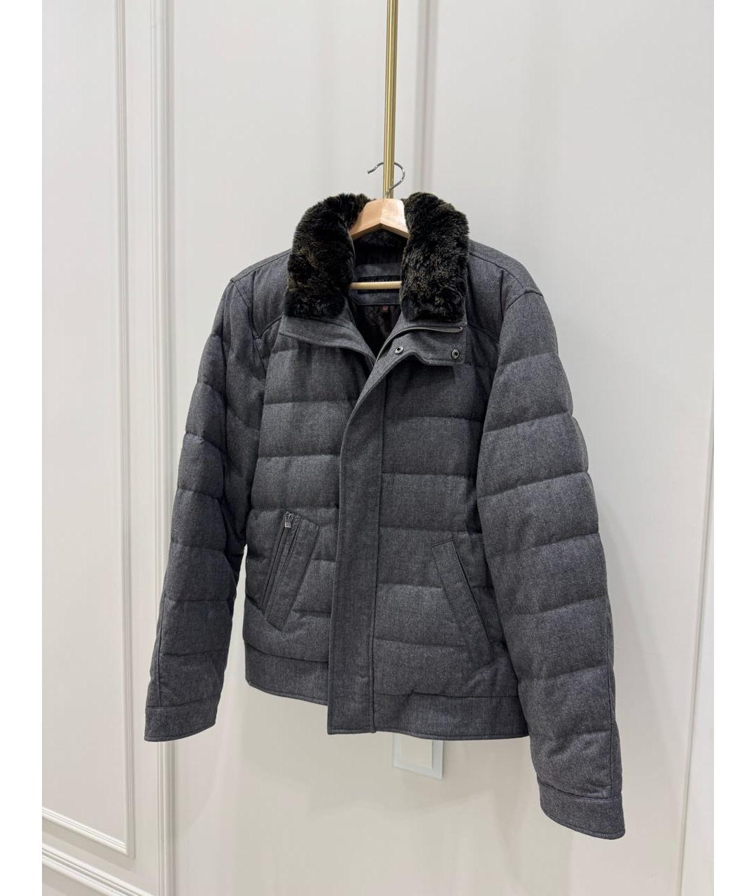 CORNELIANI Серая шерстяная куртка, фото 5