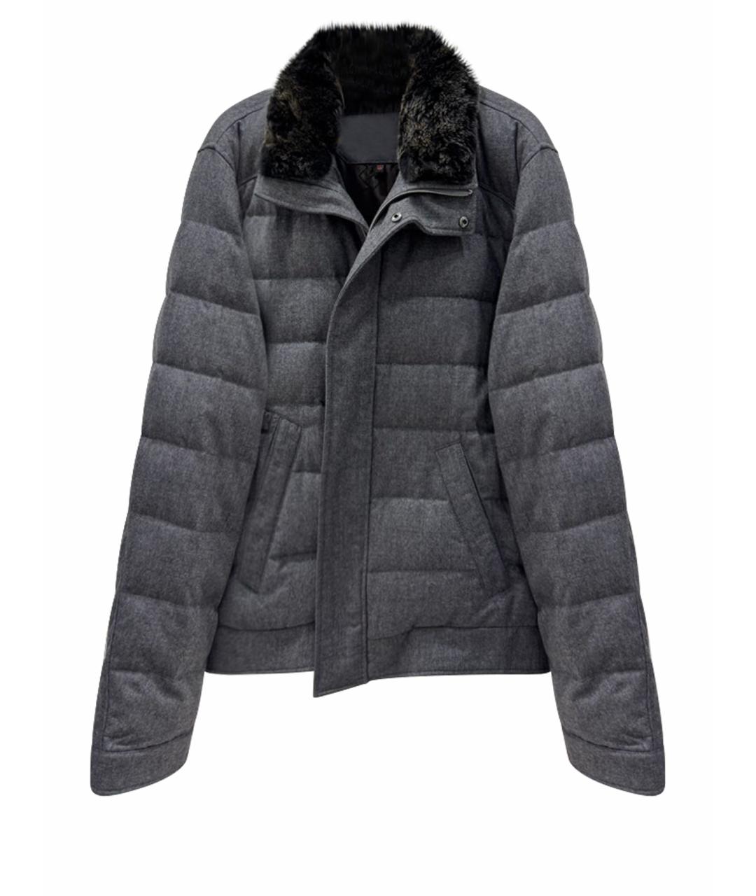 CORNELIANI Серая шерстяная куртка, фото 1