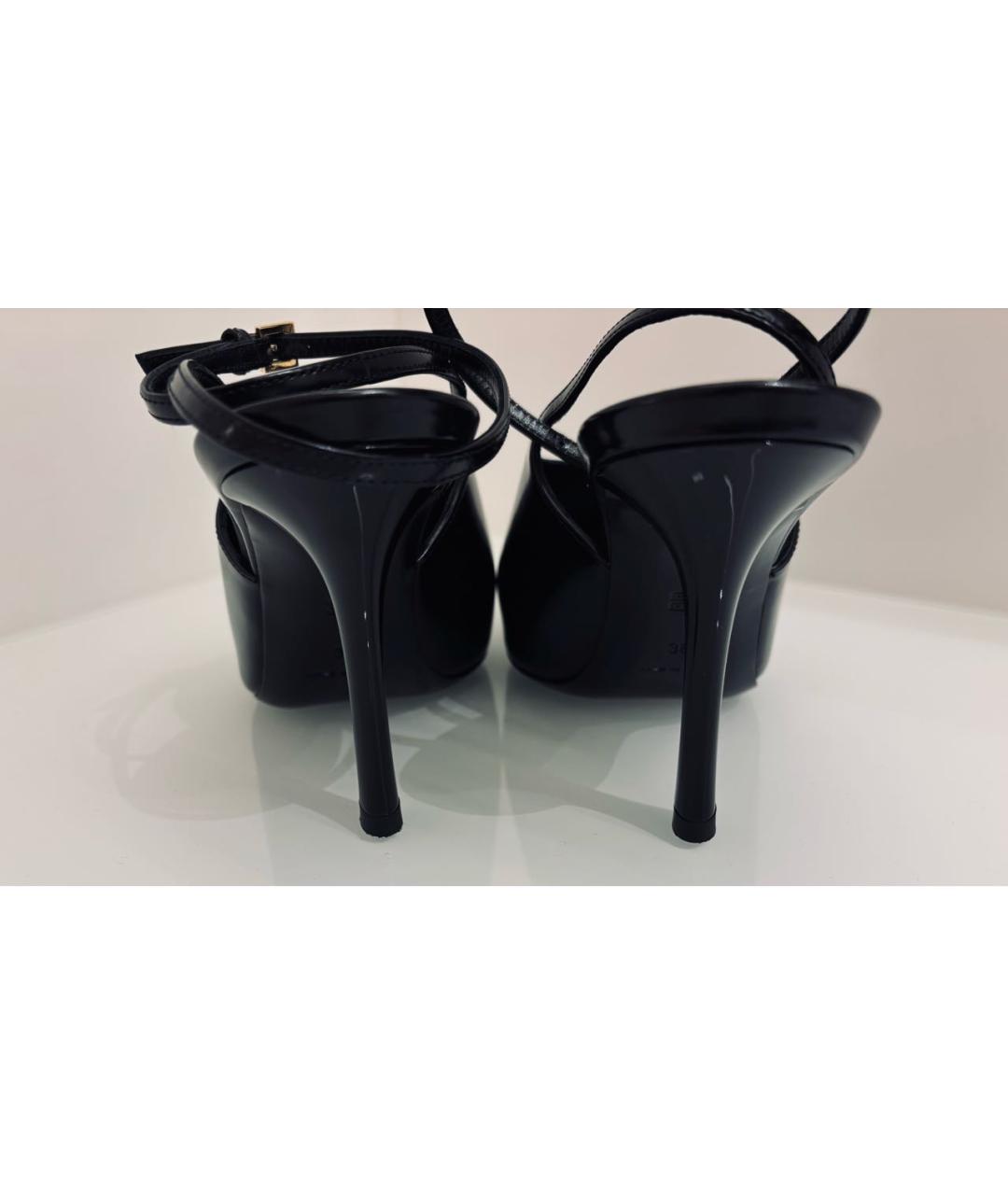GIVENCHY Черные кожаные туфли, фото 4