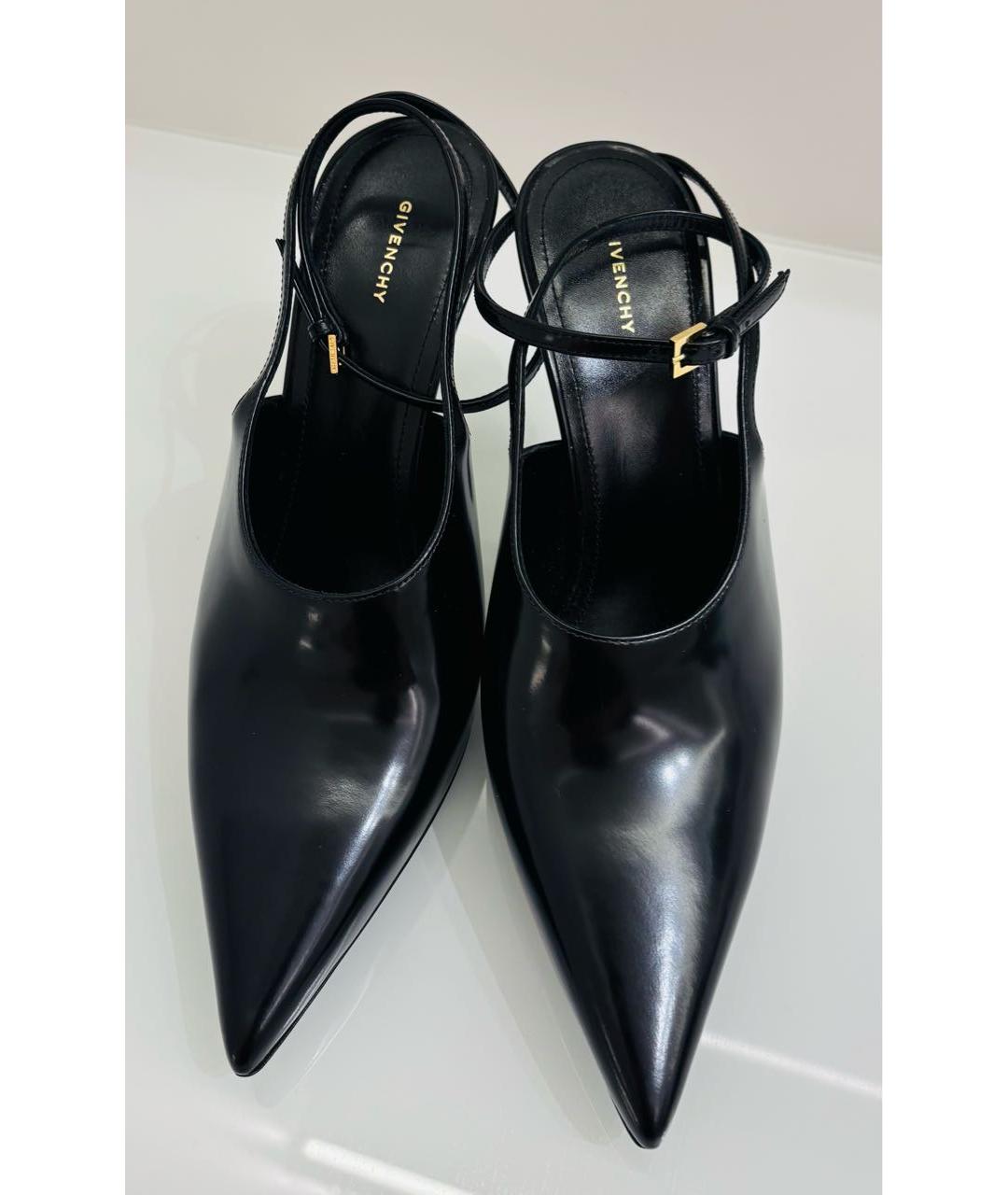 GIVENCHY Черные кожаные туфли, фото 3
