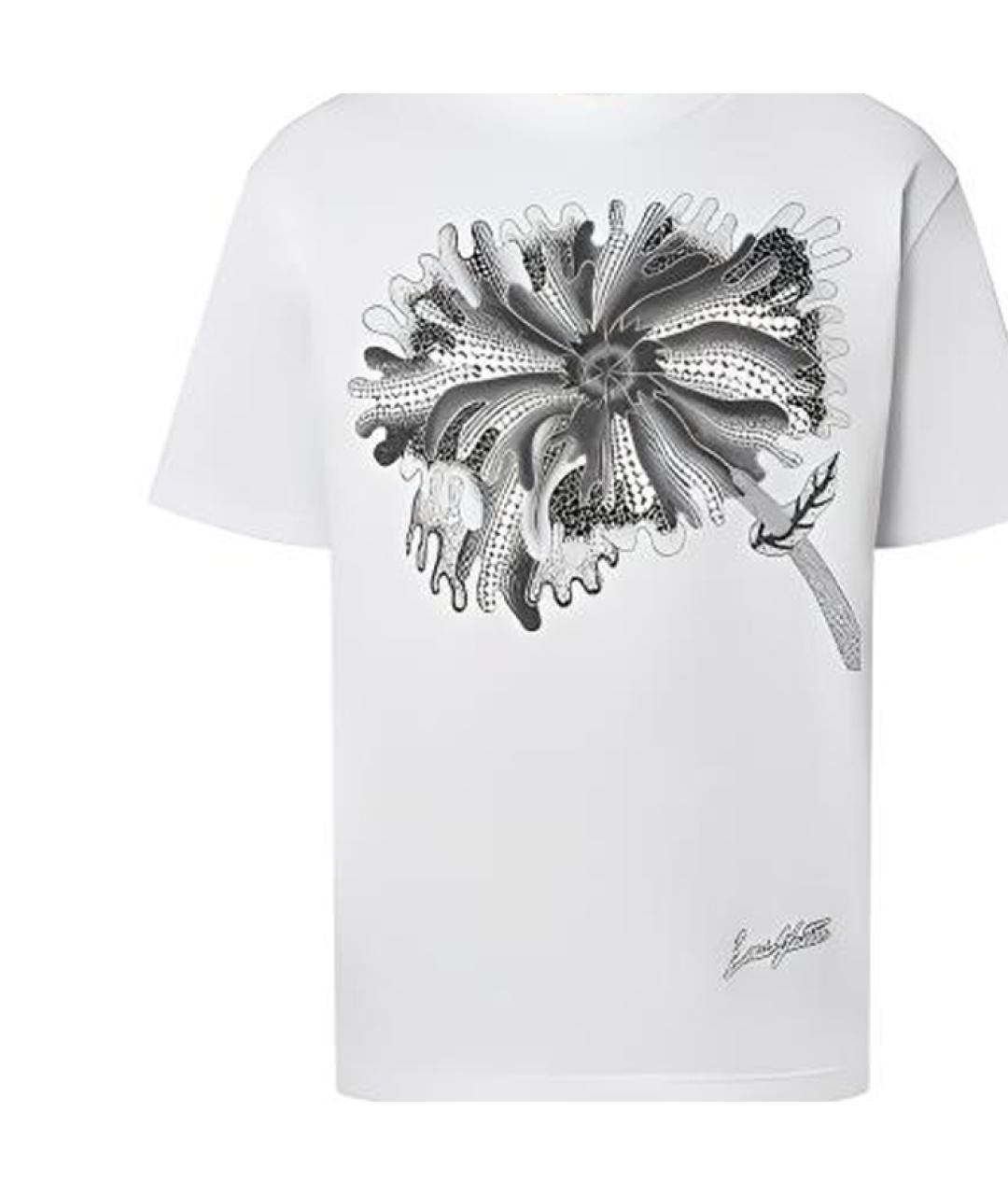 LOUIS VUITTON Белая хлопковая футболка, фото 6