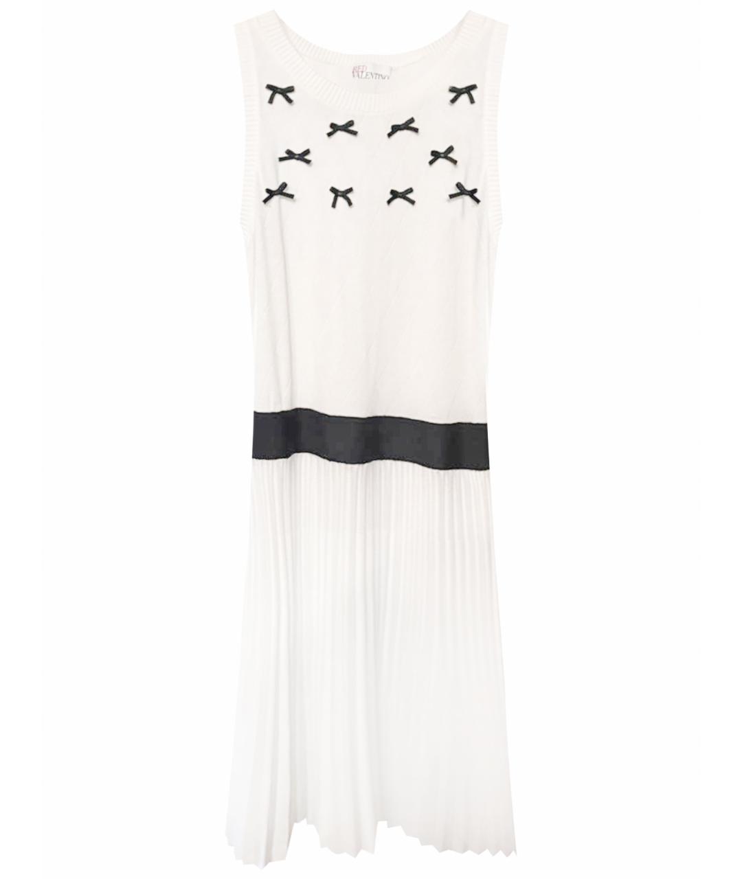 RED VALENTINO Белое хлопковое повседневное платье, фото 1