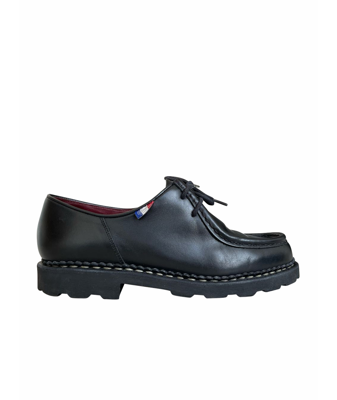 PARABOOT Черные кожаные низкие ботинки, фото 1