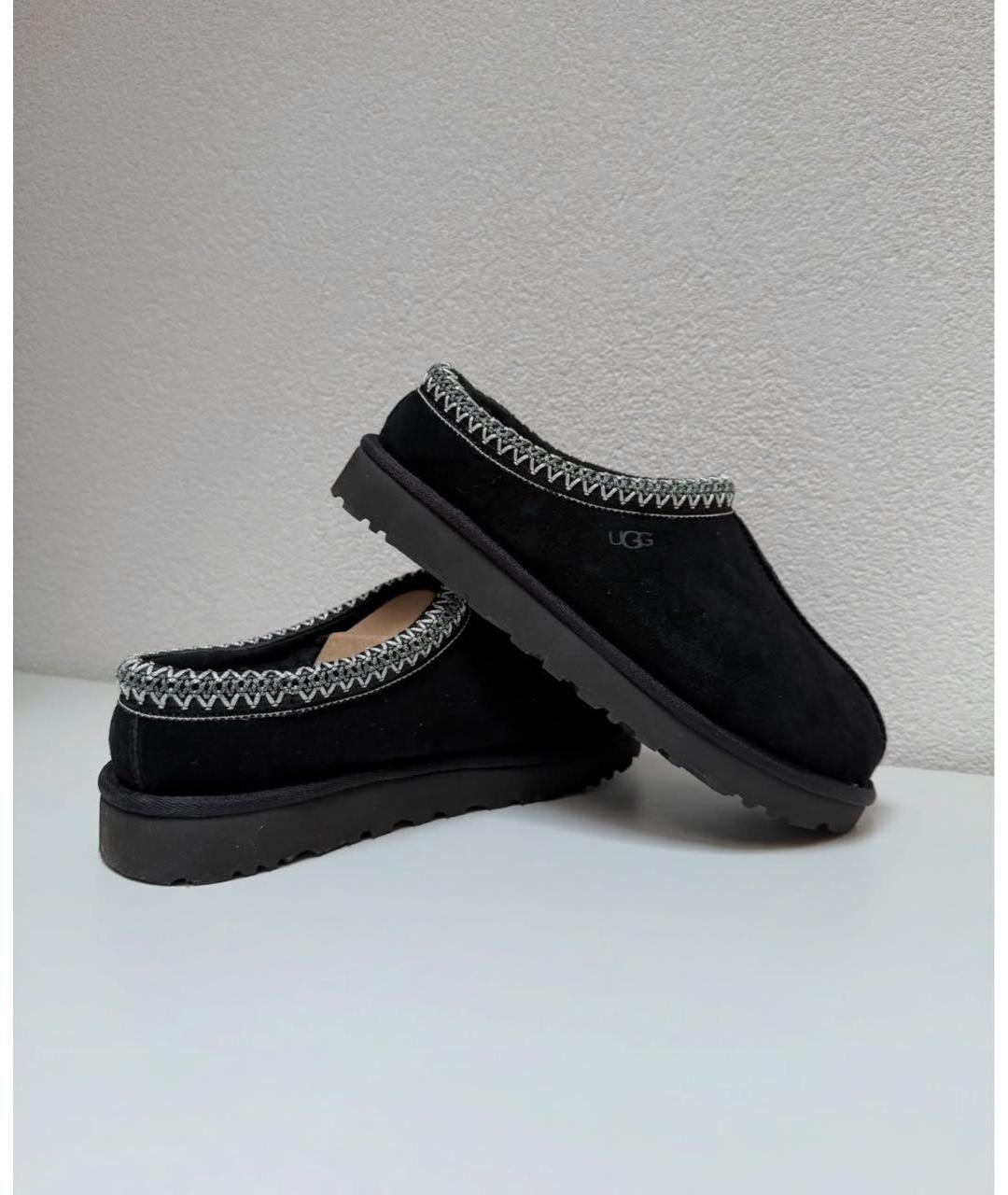 UGG AUSTRALIA Черные замшевые мюли, фото 2