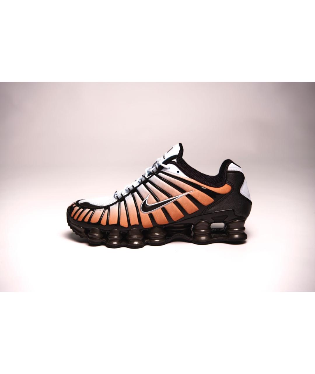 NIKE Оранжевое текстильные низкие кроссовки / кеды, фото 7