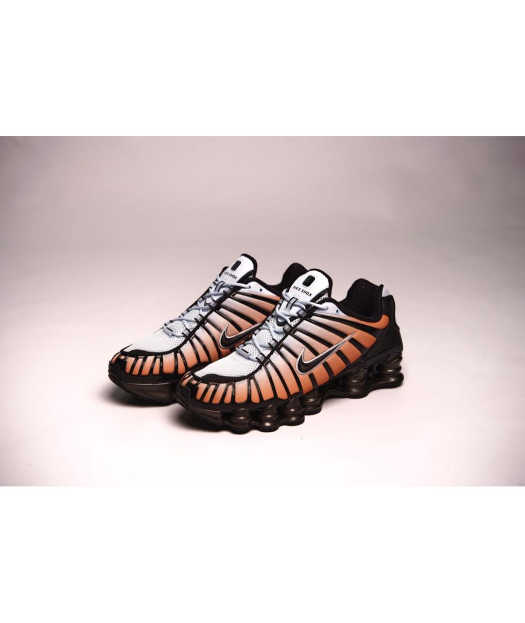 NIKE Оранжевое текстильные низкие кроссовки / кеды, фото 2