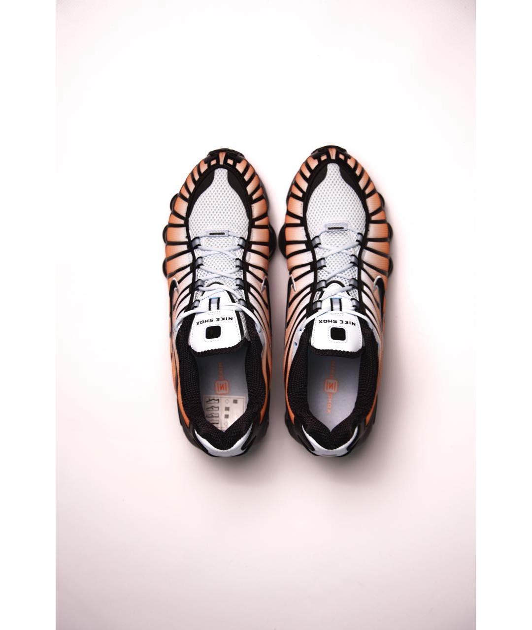 NIKE Оранжевое текстильные низкие кроссовки / кеды, фото 3