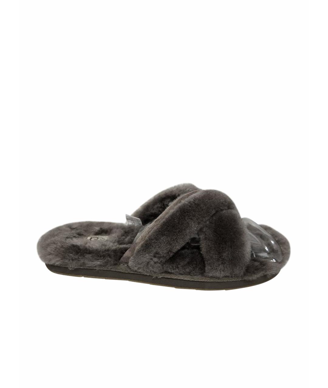 UGG AUSTRALIA Серые шлепанцы, фото 1