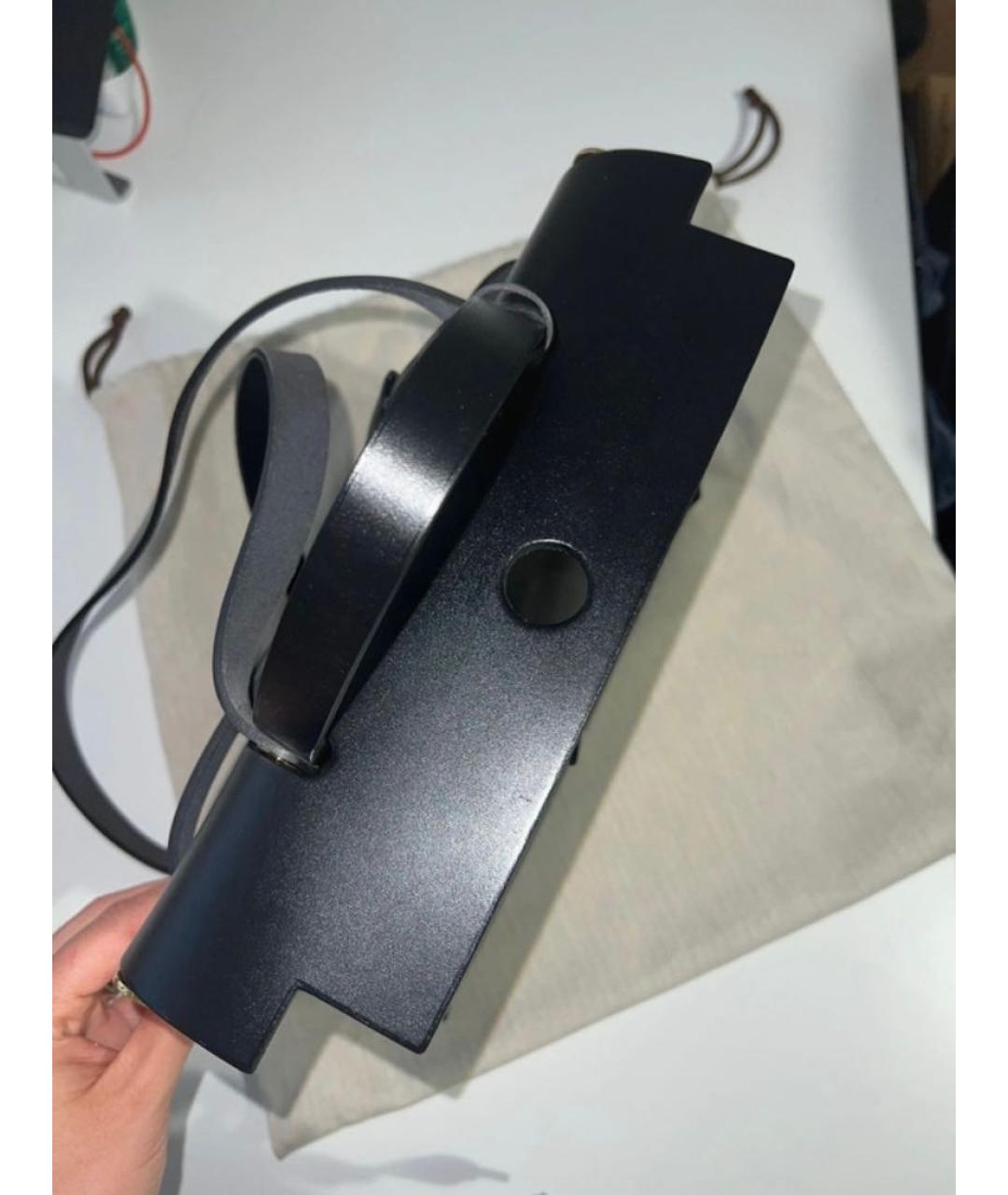 HERMES Черная сумка с короткими ручками, фото 8