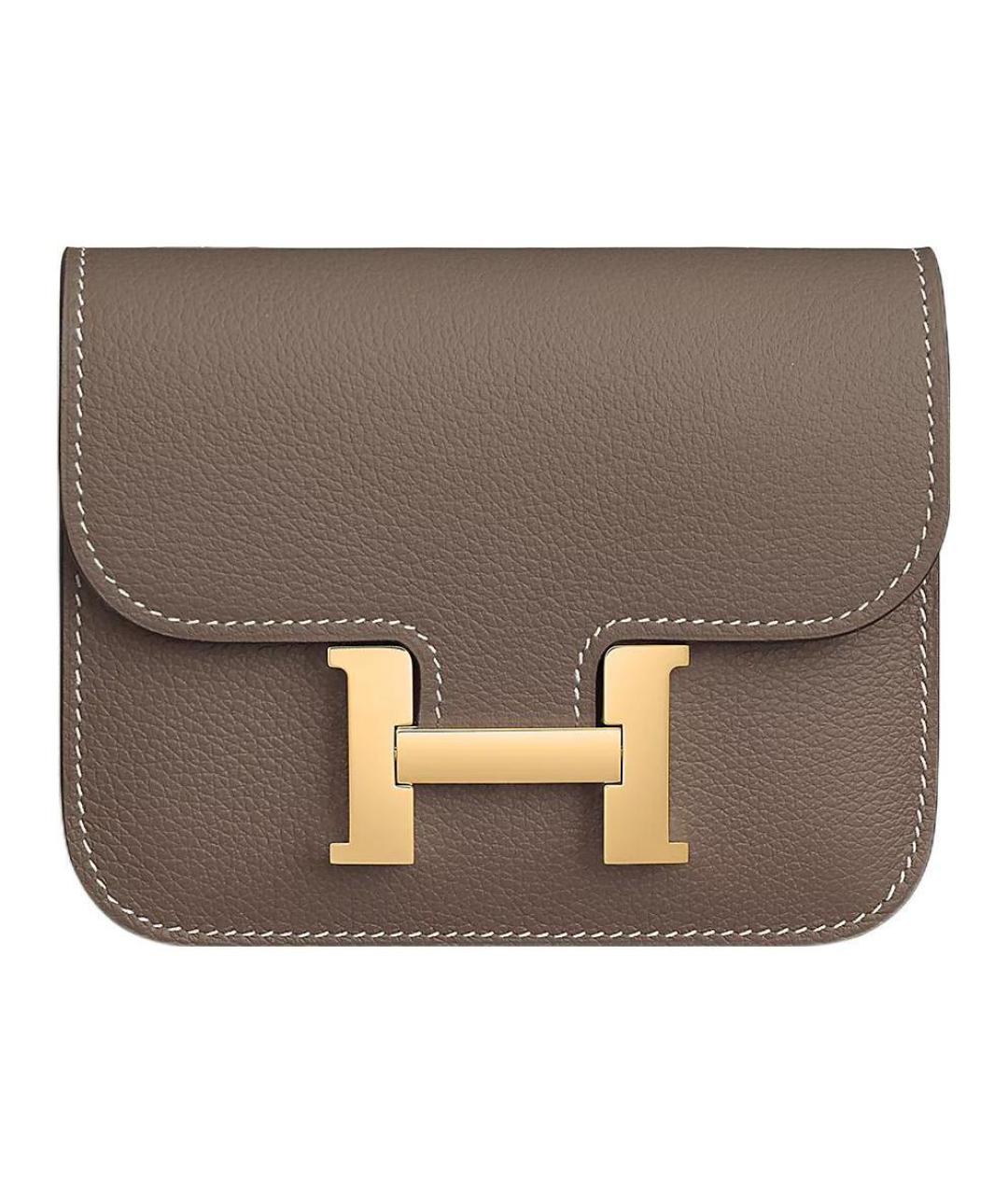 HERMES Коричневый кожаный кошелек, фото 1