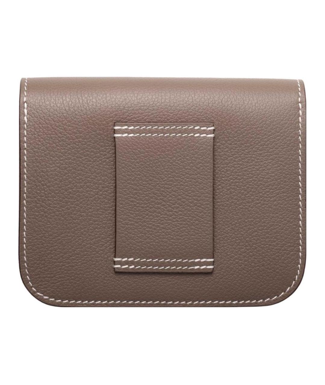 HERMES Коричневый кожаный кошелек, фото 2