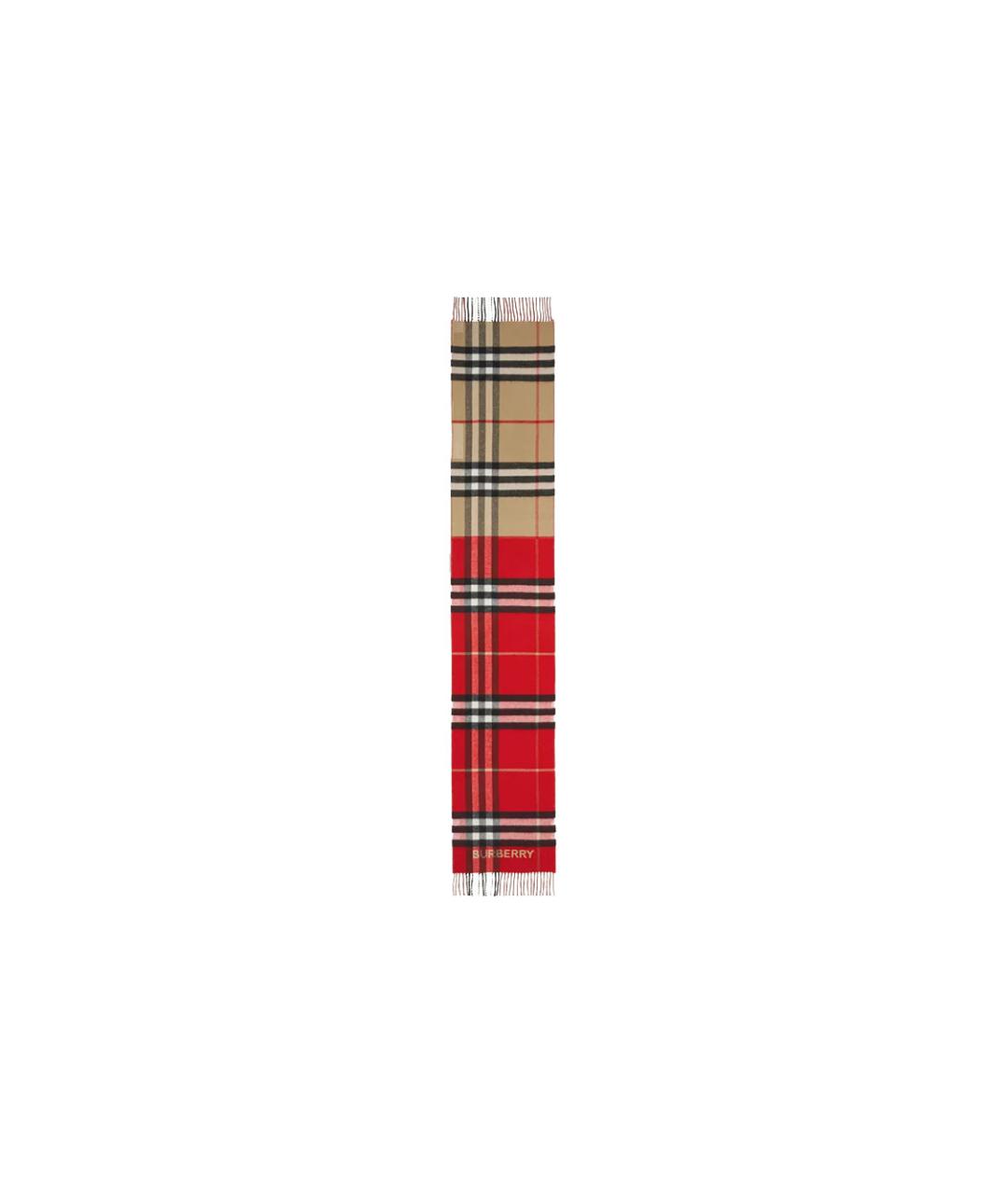 BURBERRY Красный шарф, фото 2