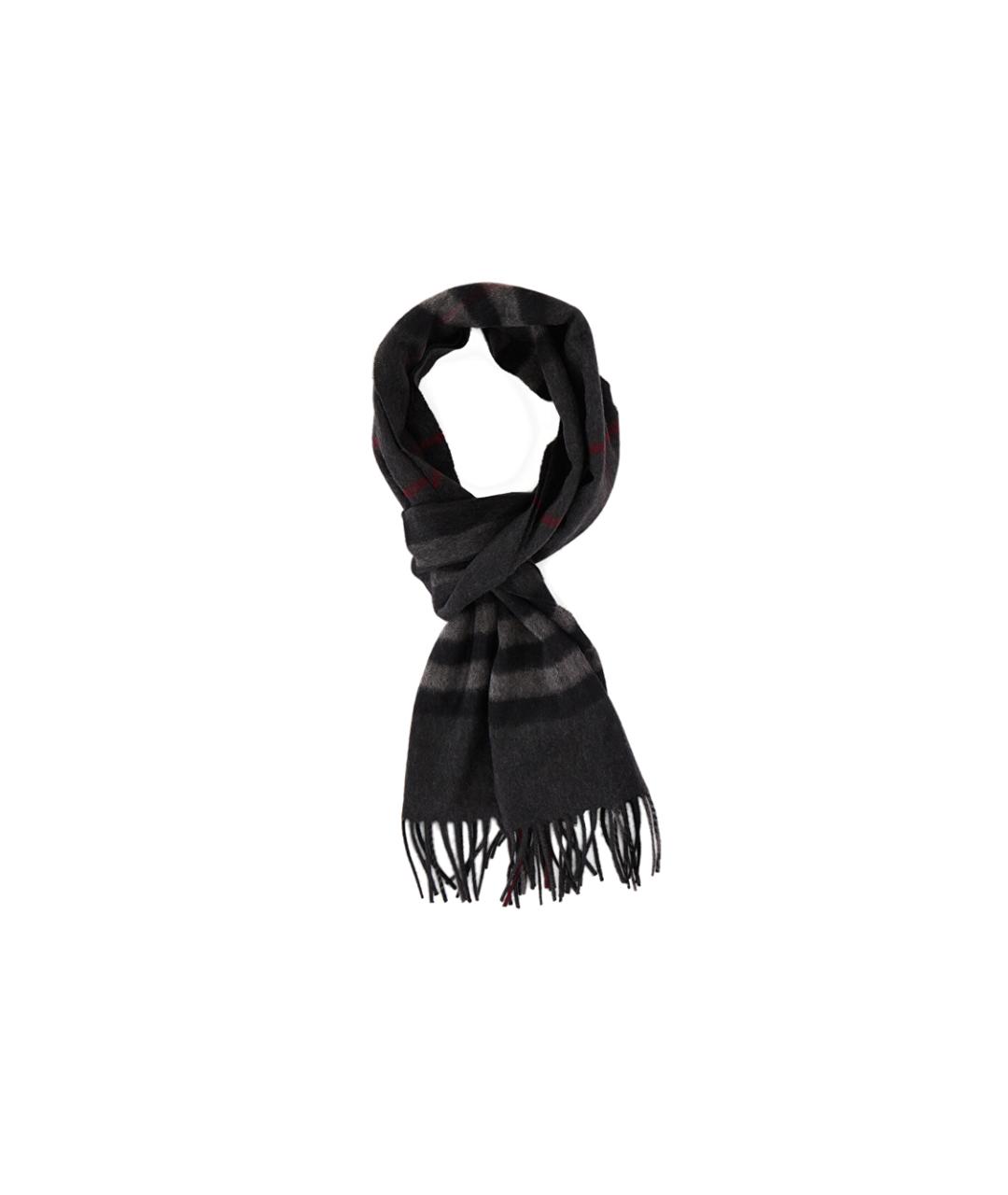 BURBERRY Черный шарф, фото 2