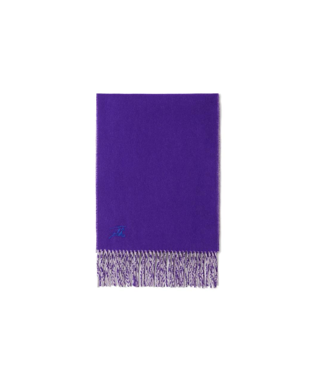 BURBERRY Фиолетовый кашемировый шарф, фото 3
