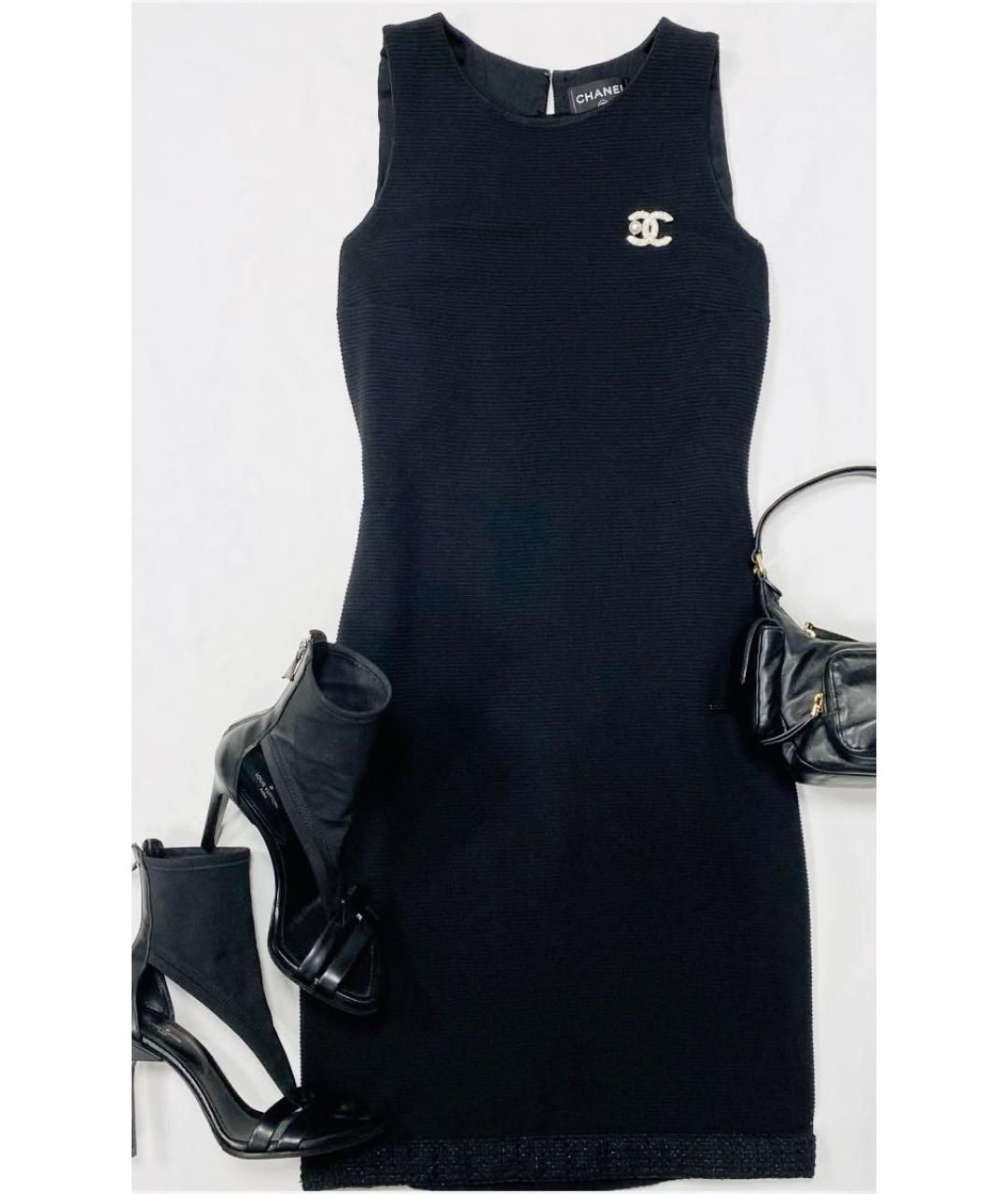 CHANEL Черное повседневное платье, фото 8