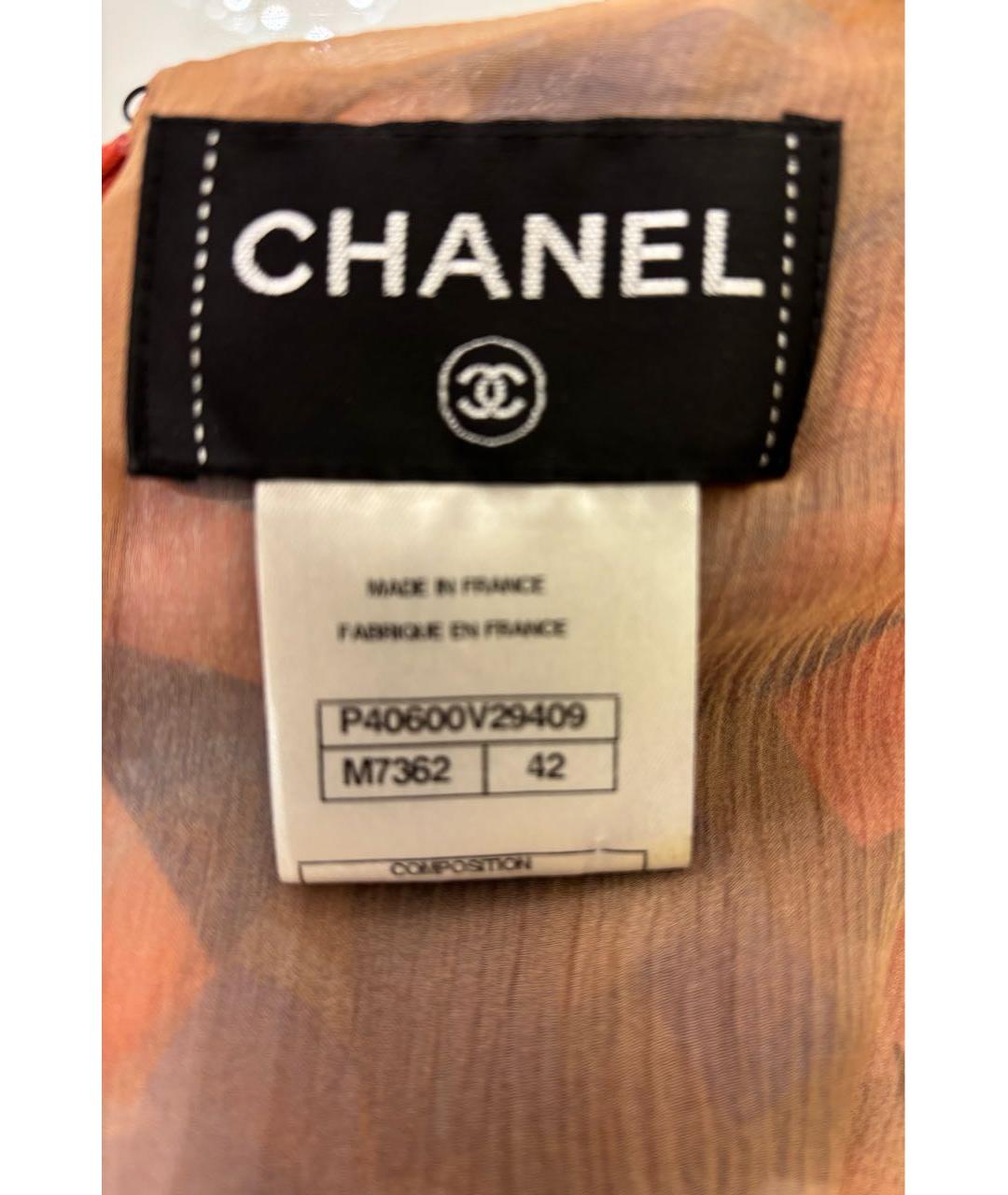 CHANEL Мульти шелковое повседневное платье, фото 5