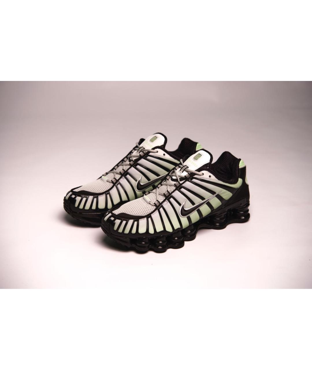 NIKE Зеленые текстильные низкие кроссовки / кеды, фото 2